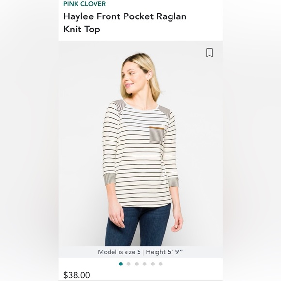 NWT Raglan Knit Top - Picture 2 of 6